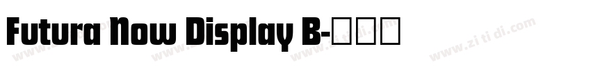 Futura Now Display B字体转换 Futura Now Display B字体转换